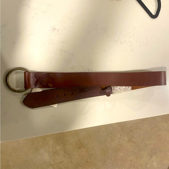 NWT Ralph Lauren Denim and Supply Brown Leather Belt, M - Picture 2 of 6